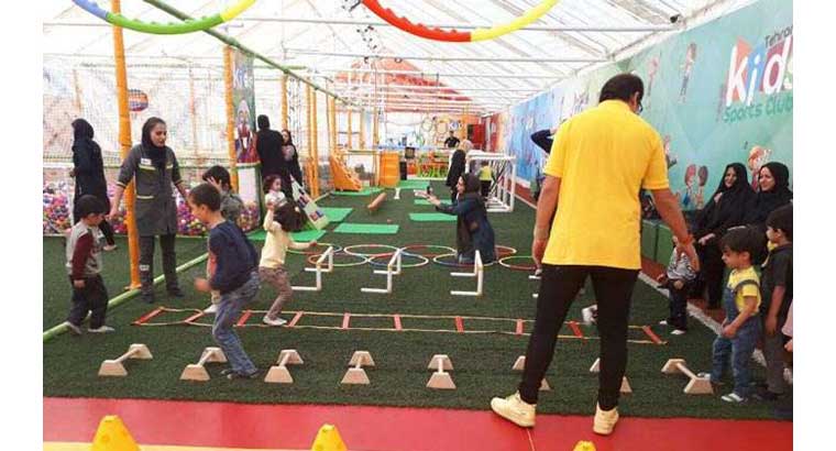 کلوپ ورزشی کودکان در غرب تهران